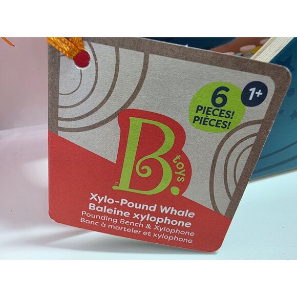 B. Toys Whale Xylo-Pound Bench & Xylophone Set For Ages 1+ - Picture 4 of 10